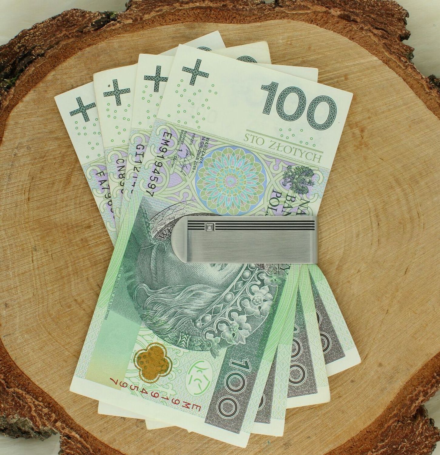 Klips na banknoty Nomination Italy Strong Diamond Geometric biały diament 028350001.jpg